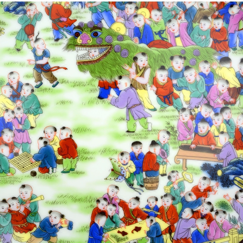 Jingdezhen ceramics, the ancient philosophers figure furnishing articles of Chinese style living room porch ark adornment handicraft decoration plate