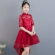 Cô gái ngắn trước đám cưới đuôi dài sinh nhật trẻ em trình diễn trang phục dạ hội váy công chúa chủ hoa trang phục cô gái