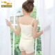 Đồ lót trẻ em đặt kẹo bông màu sắc cô gái dây đeo thoải mái vest boxer hai bộ đồ ngủ thoải mái