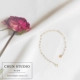 Handmade tùy chỉnh hoang dã dễ thương Mỹ 14K vàng lưu ý vàng rỗng tình yêu khâu vòng tay vòng chân bạn gái trang sức - Vòng chân vòng chân nữ đẹp Vòng chân