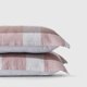 Nhật Bản xuất khẩu gạc gối bông cotton kẻ sọc áo gối Khăn gối