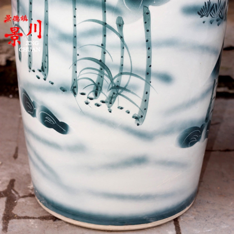 Jingdezhen ceramics of large vases, hand - made lotus lotus years sitting room place idea gourd bottle than fish