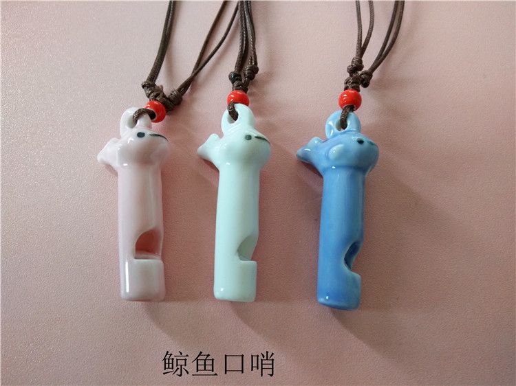 Jingdezhen characteristic three-dimensional ceramic whistle children toy whistle stool on the bench mat mixed when traffic jam