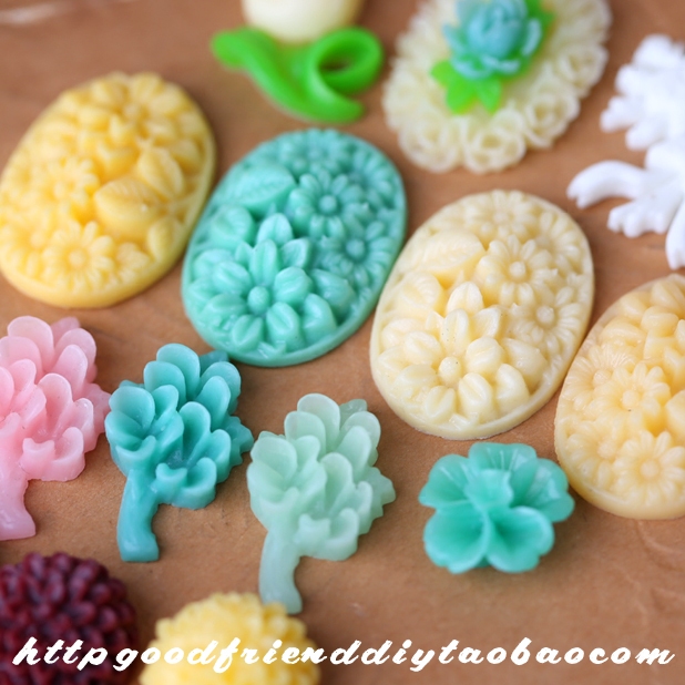 (Special) Imported Materials Romantic Resin Flowers DIY Handmade Ornament Accessories Mobile Phone Protective Shell Beauty (0432C)