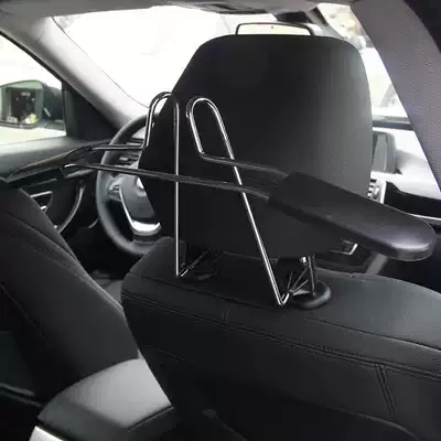 Car hanger Car multi-function car clothes rack with collar telescopic creative chair back folding car hanging supplies