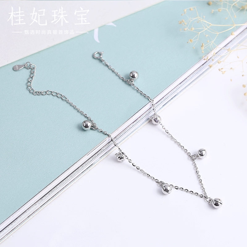 Bracelet de cheville Femme      en Argenterie - Ref 3104845 Image 3
