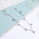 Vòng chân bạc 925 nữ đơn giản Hàn Quốc trăm chân phù hợp với chuỗi sinh viên Món quà Giáng sinh ngọt ngào cho bạn gái vòng chân bạc nữ đẹp Vòng chân