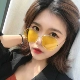 Kính râm 2018 màu đỏ đường phố bắn retro phong cách Harajuku cá tính kính râm đa giác nữ kính màu trong suốt kính rayban nữ Kính râm