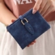 2019 xuân mới Hàn Quốc ví ngắn nữ mỏng phần rắn màu nhỏ tươi sinh viên dễ thương in ví dây kéo