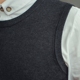 Mùa thu đông đại học gió vòng cổ áo len vest nam vest không tay áo len cotton vest vest ấm áp áo khoác bomber nam Hàng dệt kim