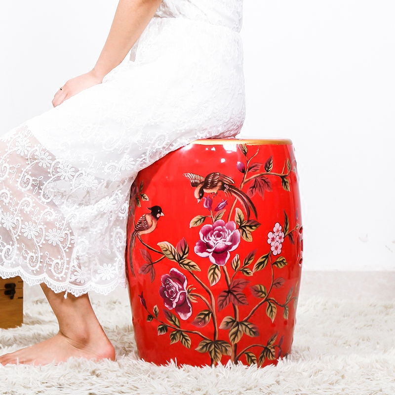 Jingdezhen antique American country ceramic drum who household hallway in shoes who dressing process who furniture furnishing articles