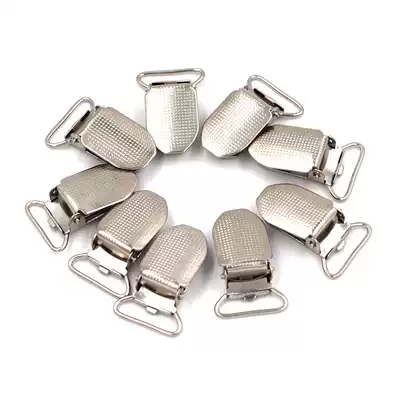 Spare clip Alloy baby holding bag clip Suspender belt clip Buckle Duckbill buckle Round glue pitting clip