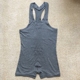 New Superbody Men One Piece dành cho người lớn Một mảnh Vest ngắn Cotton trẻ trung Vest thể dục áo lót ba lỗ Áo vest