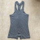 New Superbody Men One Piece dành cho người lớn Một mảnh Vest ngắn Cotton trẻ trung Vest thể dục