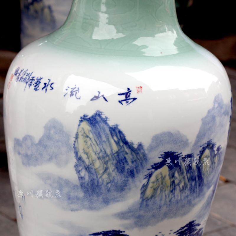 Jingdezhen ceramic hand picked home sitting room hotel modern flower arrangement of large vase act the role ofing is tasted furnishing articles