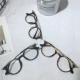 Nghệ thuật retro mới của Hàn Quốc Quạt kính Shusheng khung nữ mặt tròn sửa chữa mắt cận thị nam phẳng gương hoang dã kính cận mỏng Kính