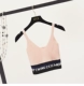 Hồng Kông phong cách retro chic đan sling slim slim bên trong vest ngắn vest ngắn rốn bụng áo sơ mi nữ gợi cảm váy đầm đẹp Áo ba lỗ