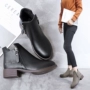 Giày cao cổ mùa đông Martin Giày nữ gió Anh Giày cao cổ trẻ em dày với nhung ấm áp bằng vải cotton nữ phiên bản Hàn Quốc của giày nữ hoang dã giày boot nữ hàng hiệu
