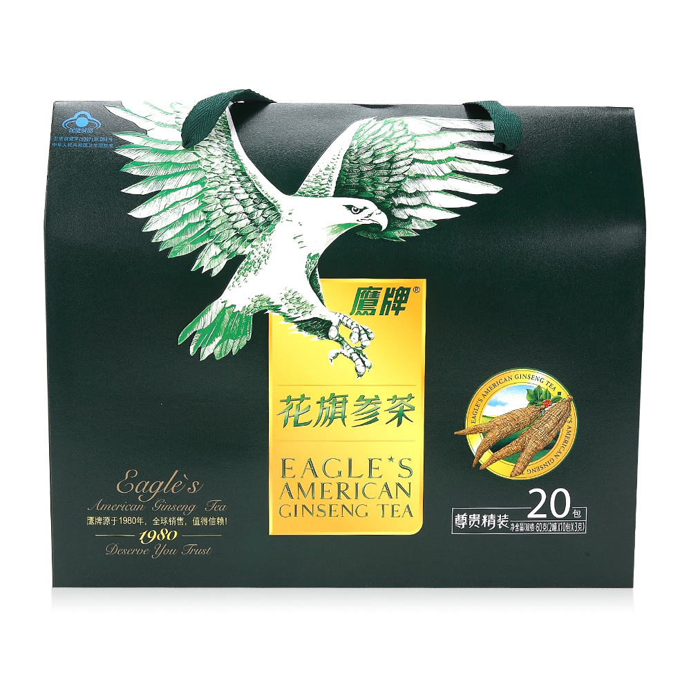 鹰牌花旗参茶 3g/袋*10包*2罐