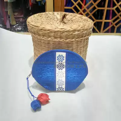 Korean fabric l pocket coin bag Korean national features satin embroidery wallet xsp1005b