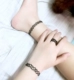 Châu Âu và Hoa Kỳ retro hình xăm rỗng dệt câu cá dây đàn hồi vòng tay vòng chân vòng chân đùi chuỗi hình ảnh nữ - Vòng chân lắc chân nữ vàng đẹp Vòng chân