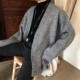 MPstudios / 18 mùa xuân không chất lượng chung siêu dày áo len rộng rãi áo len nam áo len nam cổ lọ hàn quốc Cardigan