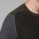 Como Boca mùa đông mới cashmere áo len nam màu sắc phù hợp với khâu áo len đơn giản cổ tròn đáy áo len áo len nam Áo len Cashmere