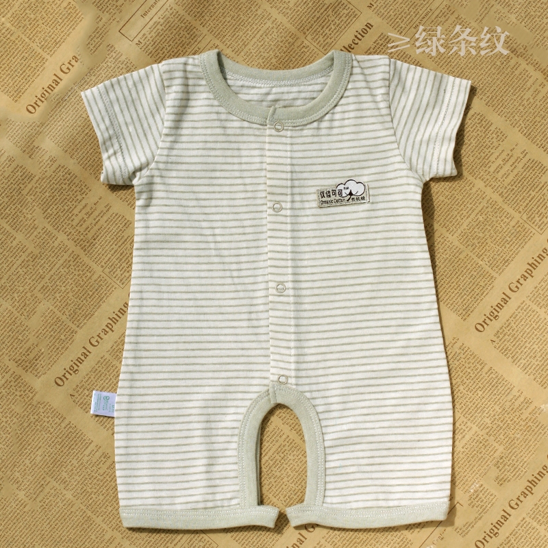 婴儿夏季纯棉短袖连体衣 宝宝全棉哈衣爬服夏装男童女童童装衣服