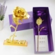 Hoa hồng vàng lá vàng 24k đồ trang trí ngày lễ tình nhân quà tặng cho bạn gái, bạn trai và mẹ món quà 520 - Trang trí nội thất