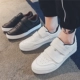 Giày nam mùa xuân thủy triều mới Giày thông thường hoang dã Giày trắng Giày sinh viên Velcro phiên bản Hàn Quốc thấp để giúp giày trắng nhỏ