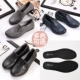 Thời trang giày đi mưa nam giày đế thấp cắt ngắn Giày đi mưa giày nam ngoài trời mùa xuân và mùa hè miệng nông cao su giày cao cổ