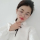 Kim loại kính retro xu hướng tròn màu thanh gương gương phẳng nữ mô hình khung lớn có thể được trang bị cận thị quang mắt kính rayban Kính