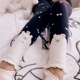 Nhật Bản mùa thu đông cao eo ấm áp quần cung nữ mềm mại nhà hoạt hình quần ấm mùa thu quần ngủ quần bụng cuộn bụng do lot nam dep Quần tây