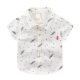 Áo sơ mi bé trai 2018 mới 3 bé cotton ngắn tay mùa hè áo trắng trẻ em 5 tuổi áo trẻ em thủy triều áo sơ mi bé trai Áo sơ mi