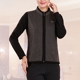 Mùa xuân và mùa thu mẫu trung niên và tuổi già áo vest mẹ tải vest vest cotton đan áo len cổ tròn áo ấm shop quần áo nữ Áo vest