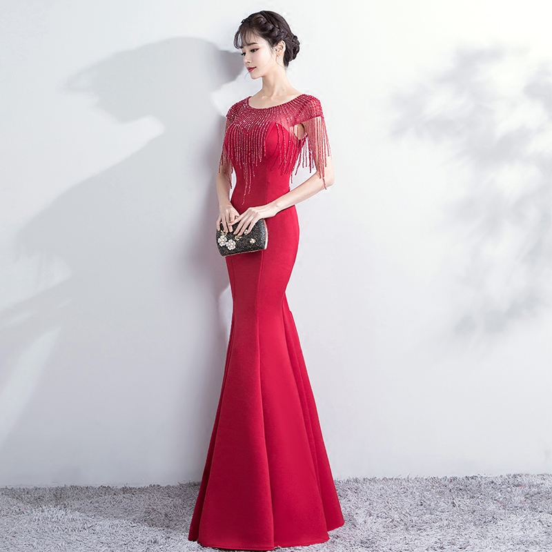 Robe de soirée manche - Ref 3211335 Image 4