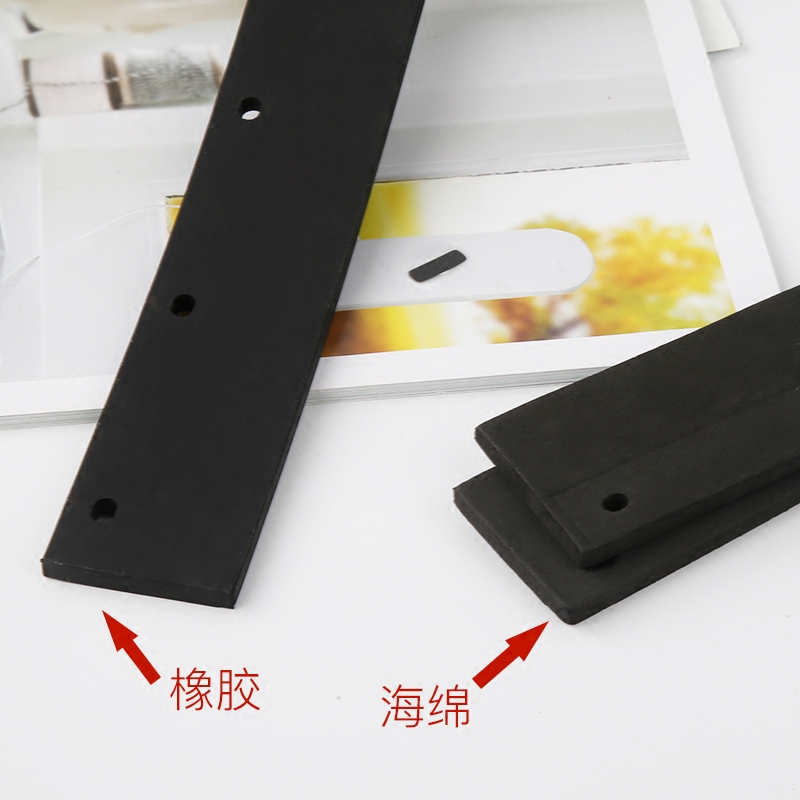 Water pusher rubber strip rubber cotton strip ground scraper floor wiper stainless steel water pusher push water scraper