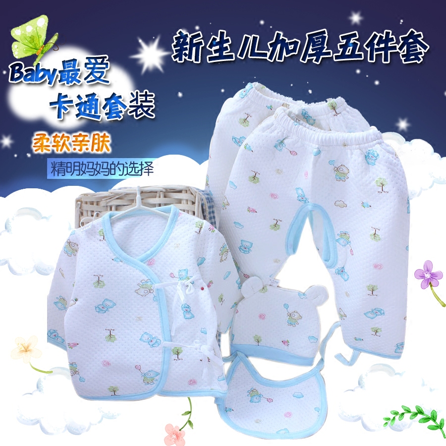 Pure cotton winter baby warm clothes for winter newborns clothes 0-3 months first baby lingerie suit thick spring and autumn