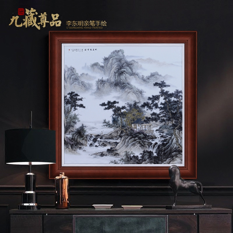Jingdezhen ceramic dong - Ming li famous hand - made Lin Quanya will figure adornment porcelain plate paintings of Chinese style household decoration