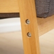 Đơn giản căn hộ nhỏ sofa phòng khách trong gỗ phong cách châu Âu mới lười biếng đơn ghế sofa nội thất vải kết hợp - Ghế sô pha ghế sofa phòng khách nhỏ Ghế sô pha
