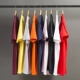 Mùa hè 2018 mới nguyên bản màu rắn cổ tròn áo thun nam cotton ngắn tay áo sơ mi sáng màu áo thun nam từ bi áo thun nam cổ tròn Áo phông ngắn