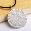 Duoduo Hong S990 sterling silver pendant Buddhist quasi-mention spell Ruyi auspicious spell for men and women pendant new direct boutique