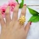 Nhật Bản và Hàn Quốc giả vàng trang sức ngón tay nhẫn nhẫn cá tính cát vàng nữ điều chỉnh đồng tiền euro mạ vàng nữ nhẫn lâu không phai nhẫn phong thủy nam Nhẫn