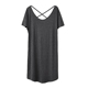 Modal nightdress nữ mùa hè ngắn tay mỏng phần gợi cảm qua lưng backless phiên bản Hàn Quốc của bộ đồ ngủ dịch vụ gia đình lỏng lẻo váy ngủ dài tay Đêm đầm