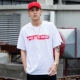 FNNKA mùa hè đất nước thủy triều OVERSIZE vai áo thun nam rộng rãi hip-hop sinh viên tay ngắn Phiên bản Hàn Quốc của áo sơ mi cotton