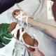 Dép nữ 2018 mới mùa hè hoang dã Giày nữ Hàn Quốc Sen nữ sinh viên giày đế bằng thời trang đại học Giày La Mã