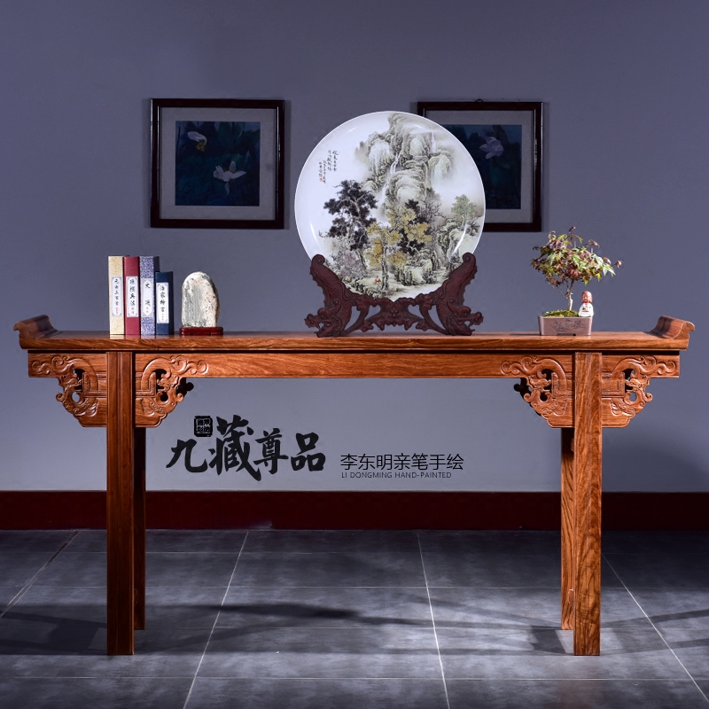 Jingdezhen ceramic dong - Ming li personally hand - made scenery hang dish decoration plate of Chinese style living room sat dish furnishing articles