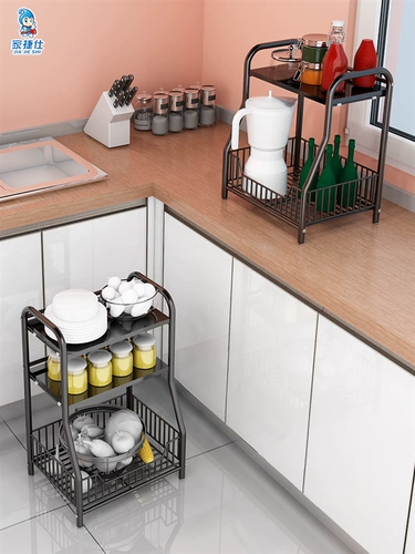 Каталог кухонная стойка маленькие фрукты и овощные корзины посадка многослойные домашние приправы.