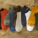 Vớ nam mùa xuân và mùa hè đơn giản vớ nam vớ cotton vớ Nhật Bản vớ màu thấp để giúp vớ ngắn vớ xu hướng retro