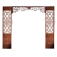 Mới Trung Quốc lưới gỗ rắn phân vùng màn hình beech moon cave cửa cổ và cửa sổ TV nền tường khắc trang trí - Màn hình / Cửa sổ vách ngăn phòng khách bằng gỗ Màn hình / Cửa sổ